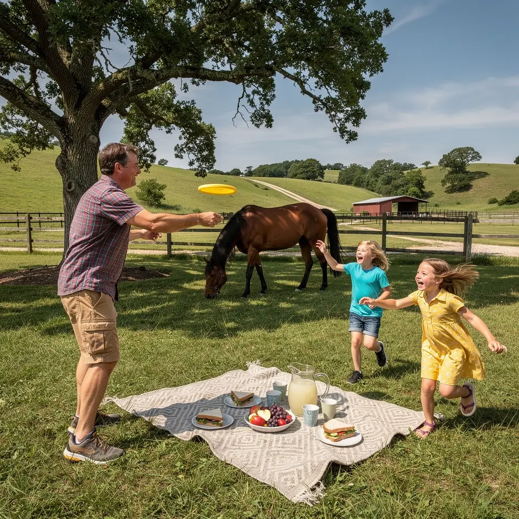 Вид на загородный участок с доступом к сельскохозяйственным угодьям.