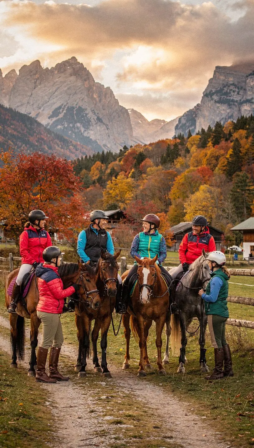 Уютный дом для аренды с конюшнями и зеленым пастбищем для лошадей.